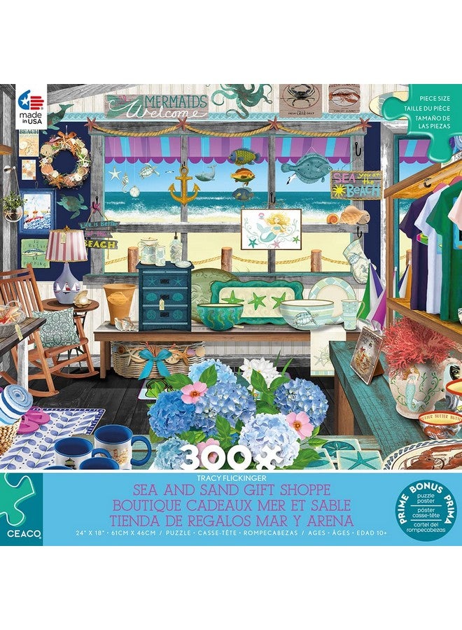 Tracy Flickinger Sea & Sand Gift Shoppe 300 Piece Jigsaw Puzzle