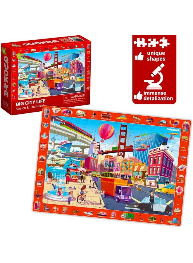 Puzzles For Kids Ages 4 6 4 X 60 Puzzles For Toddlers 5 8 Educational Search & Find Toy For 8 10 Yo For Learning Forest Polar, Usa National Park Animals & City Life