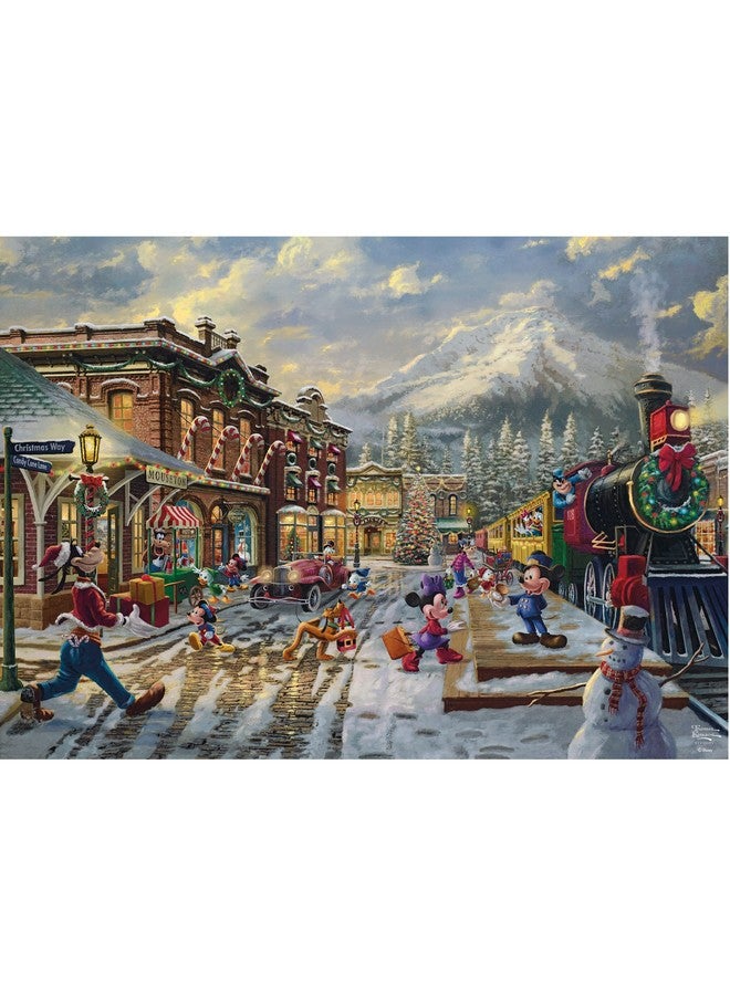 Thomas Kinkade Disney Holiday Candy Cane Express 1000 Piece Jigsaw Puzzle