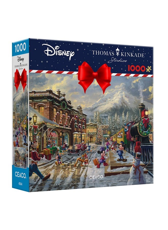 Thomas Kinkade Disney Holiday Candy Cane Express 1000 Piece Jigsaw Puzzle