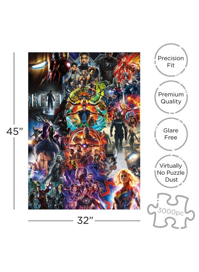 Marvel Avengers Collage (3000 Piece Jigsaw Puzzle) - Glare Free - Precision Fit - Officially Licensed Marvel Merchandise & Collectibles - 32 X 45 Inches