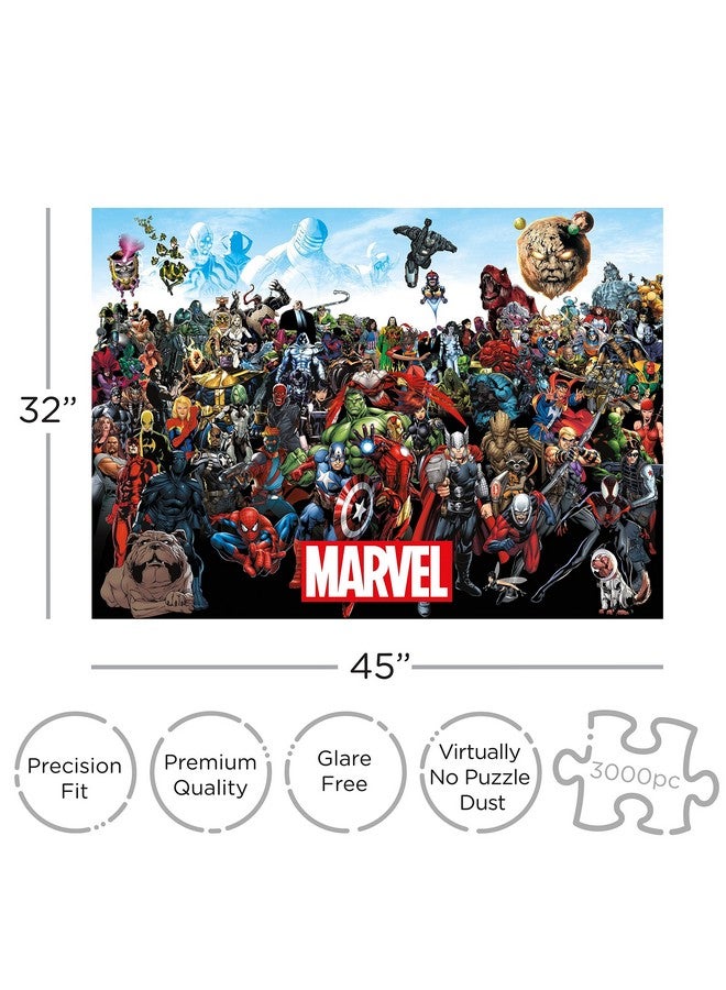 Marvel Puzzle Cast (3000 Piece Jigsaw Puzzle) - Officially Licensed Marvel Merchandise & Collectibles - Glare Free - Precision Fit - 32X45In