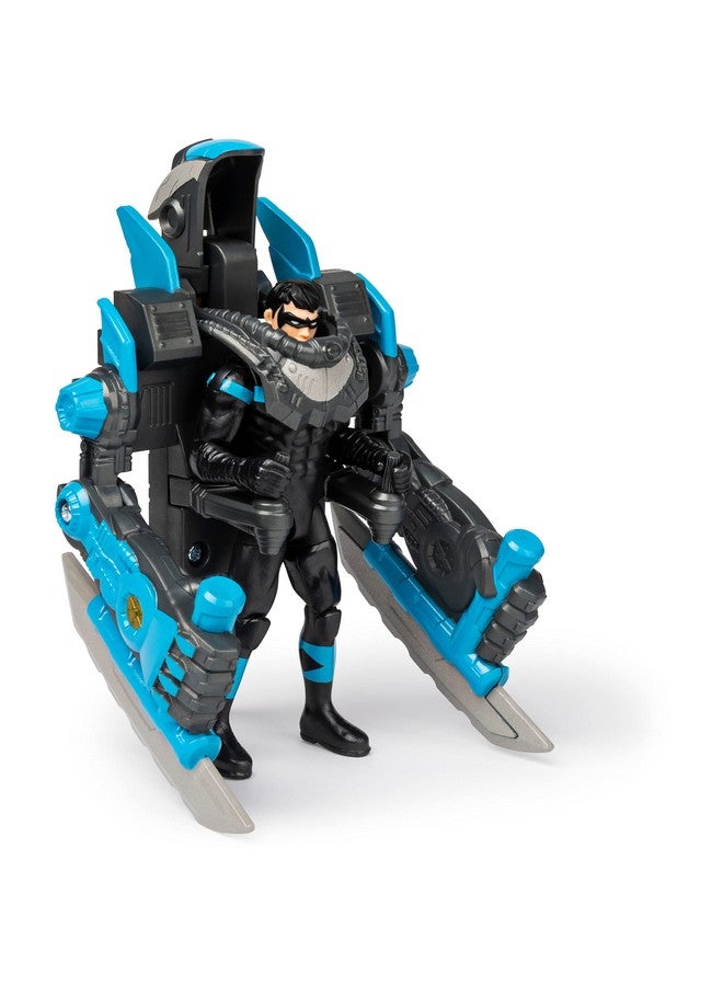 Dc Comics Batman, 4-Inch Nightwing Mega Gear Deluxe Action Figure With Transforming Armor