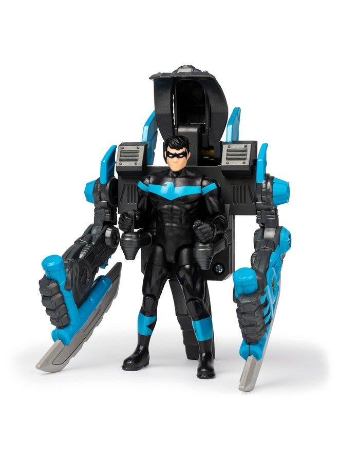 Dc Comics Batman, 4-Inch Nightwing Mega Gear Deluxe Action Figure With Transforming Armor