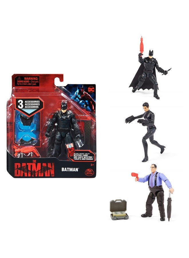 Dc Comics, The Batman Movie 4-Inch Action Figure(Wingsuit Batman Or The Penguin Or Selina Kyle) (Assorted Style)