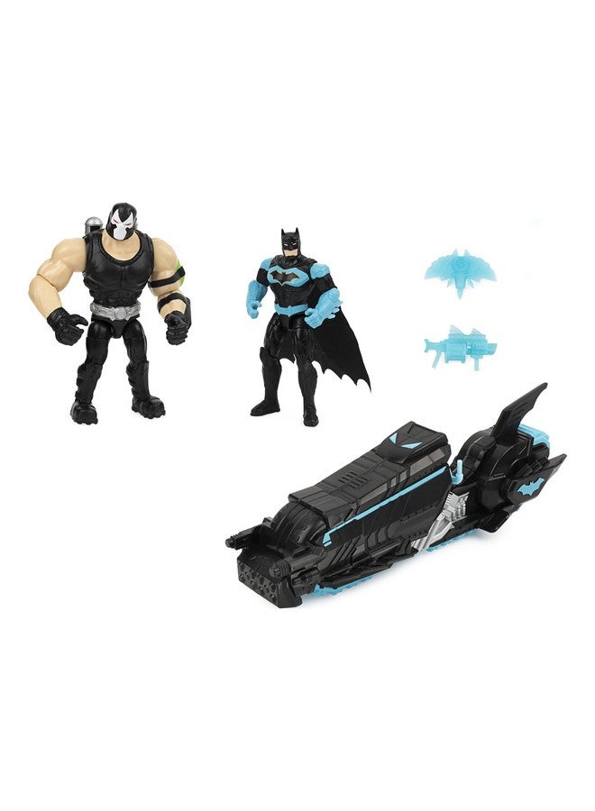 Dc Comics Batman Moto-Tank Vehicle With 4-Inch Bane Action Figure And Exclusive Batman Action Figure, Kids Toys For Boys