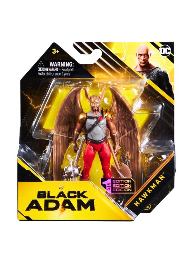 Dc Comics Black Adam Movie Collectible 10Cm Articulated Action Figure With Accessories - Hawkman