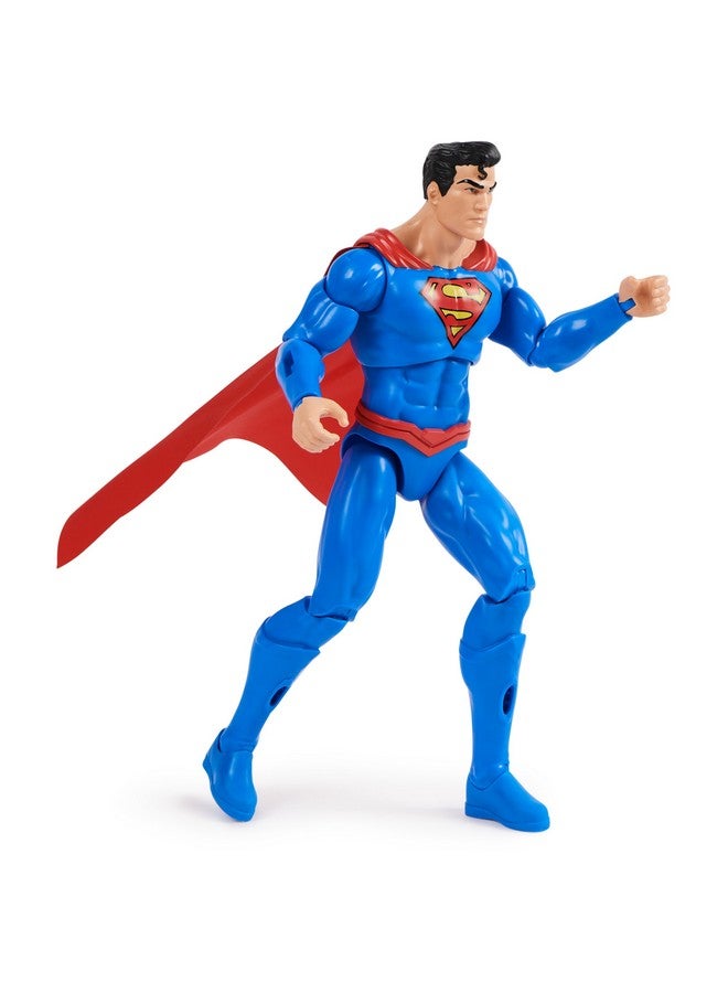 Dc Comics, Superman Man Of Steel Action Figure, Dc Adventures, 12-Inch, 9 Accessories, Collectible Superhero Kids Toys For Boys And Girls, Ages 4+