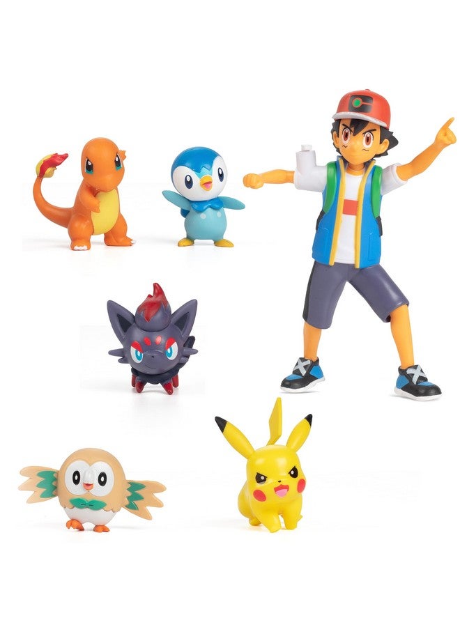 Pokémon Battle Ready! Figure Set, 6 Pieces Includes 4.5