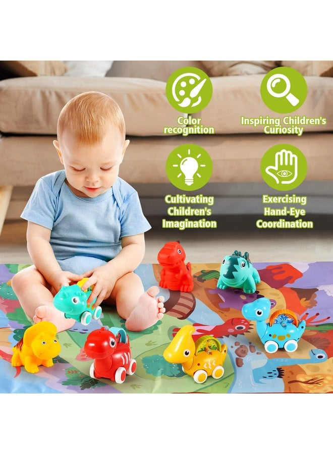 7 Pcs Dinosaur Fantastic Creatures Toys With Playmat/Storage Bagbaby Car Toys For 1 Year Old Boy1St Birthday Gifts For Toddler Toys Age 1 21 Year Old Boy Birthday Gift For Infant Toddlers