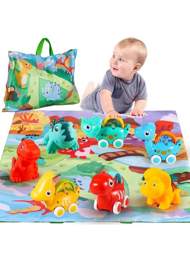 7 Pcs Dinosaur Fantastic Creatures Toys With Playmat/Storage Bagbaby Car Toys For 1 Year Old Boy1St Birthday Gifts For Toddler Toys Age 1 21 Year Old Boy Birthday Gift For Infant Toddlers