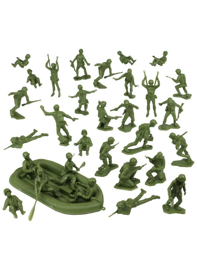 Bmc Marx Plastic Army Men Us Soldiers Od Green 31Pc Ww2 Figures Made In Usa