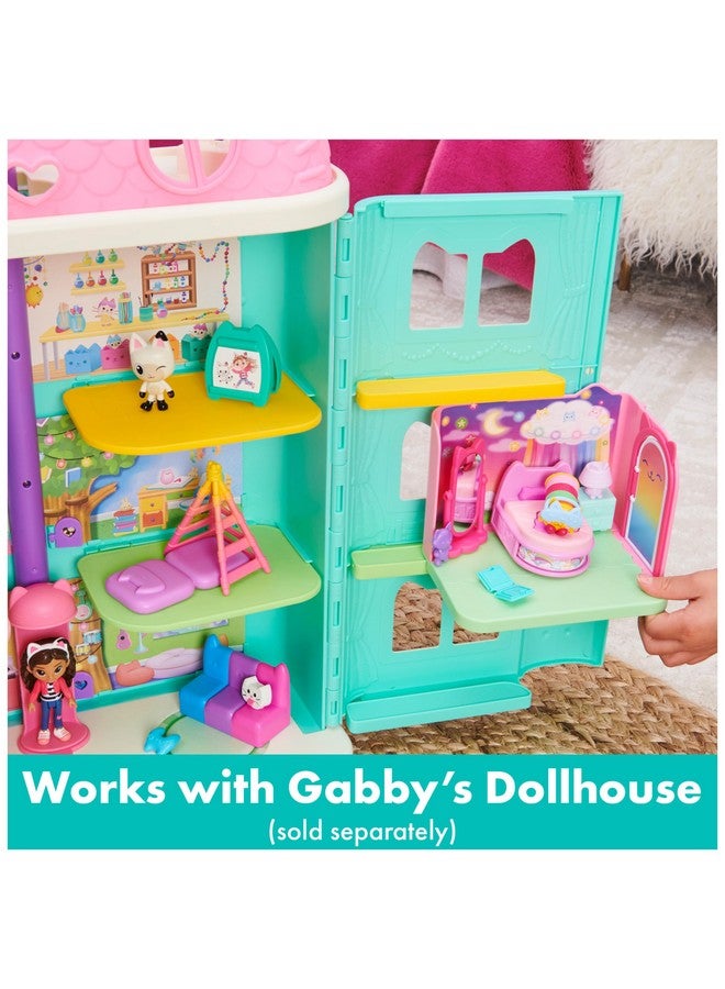 Gabby’S Dollhouse Sweet Dreams Bedroom With Pillow Cat Figure And 3 Accessories 3 Furniture And 2 Deliveries Kids Toys For Ages 3 And Up