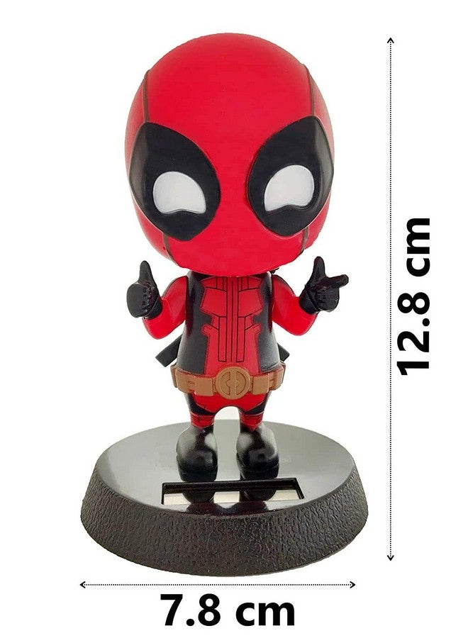 Cute Character Dead Pool Solar Bobblehead