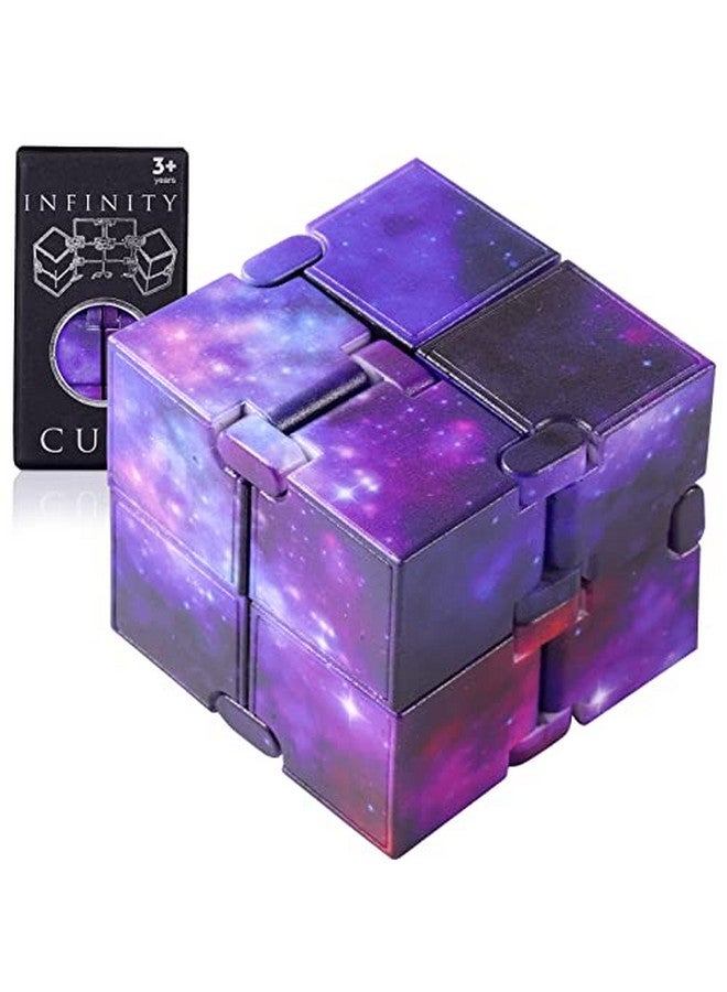 Infinity Cube Sensory Fidget Toy, Sensory Tool Edc Fidgeting Game For Kids And Adults, Cool Mini Gadget Best For Stress And Anxiety Relief, Unique Idea That Is Light On The Fingers And Hands