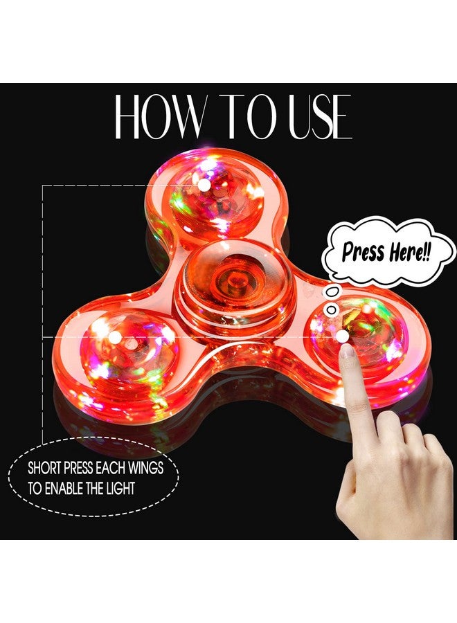 5 Pack Fidget Spinners｜Led Light Up Fidget Spinners For Children｜Party Favors｜Goodie Bag Stuffers Birthday Gifts Classroom Prizes