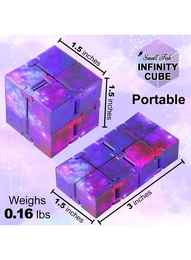 Infinity Cube Sensory Fidget Toy, Sensory Tool Edc Fidgeting Game For Kids And Adults, Cool Mini Gadget Best For Stress And Anxiety Relief, Unique Idea That Is Light On The Fingers And Hands