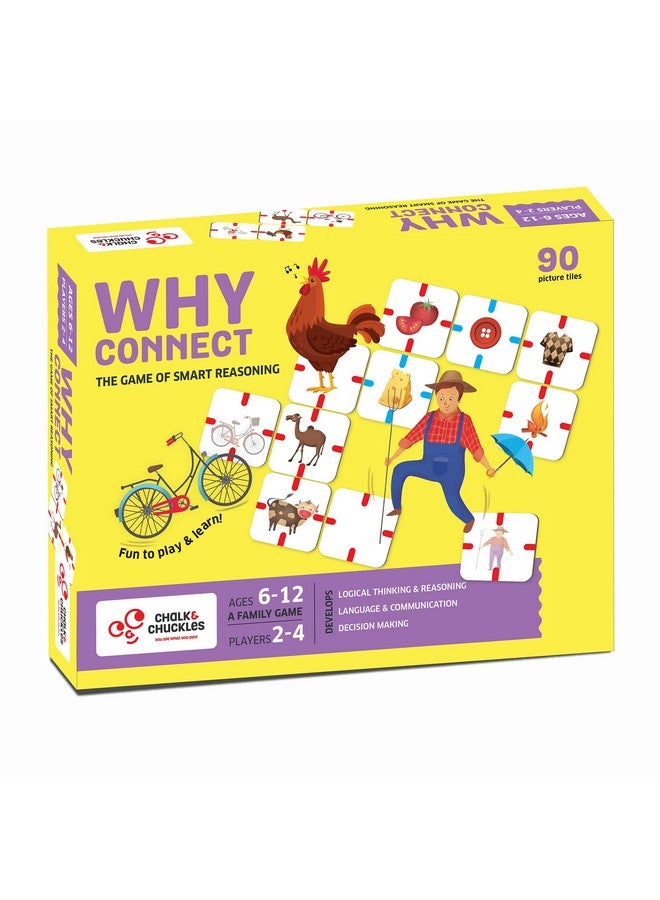 Why Connect Board Game, Toys For Kids 5+ Years, Super Fun Family Game, Gifts For Girls, Boys Age 4-9 Year Old