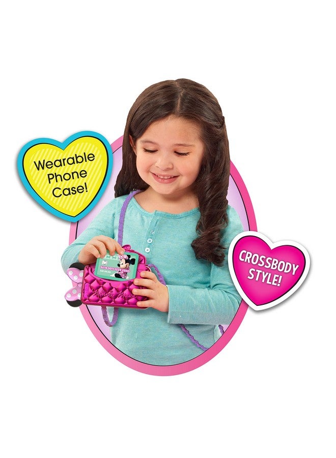 Disney Junior Minnie Mouse Chat With Me Pretend Play Cell Phone Set, Lights And Sounds, Officially Licensed Kids Toys For Ages 3 Up By Just Play