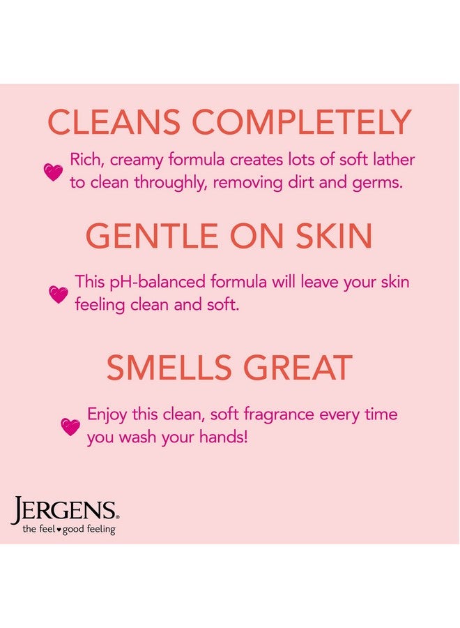 Jergens Extra Moisturizing Hand Soap Liquid Hand Soap Dispenser With Jergens Cherry Almond Scent Hand Wash For Dry Hands 8.3 Ounces (Pack Of 3)