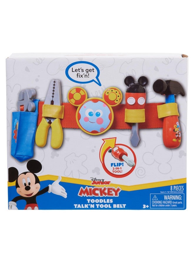 Disney Mickey Toodles Talk'N Toolbelt And Kids Play Tool Accessories For Dress Up And Pretend Play, Kids Toys For Ages 3 Up By Just Play