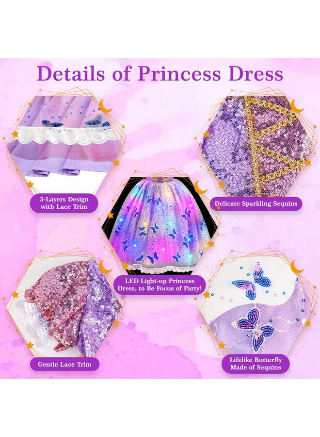 Princess Dresses For Girls Light Up Princess Costume For Little Girls, Halloween Costumes For Girls Toddler Age 3 8