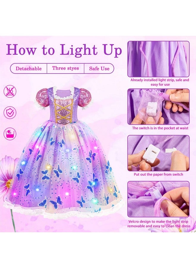 Princess Dresses For Girls Light Up Princess Costume For Little Girls, Halloween Costumes For Girls Toddler Age 3 8