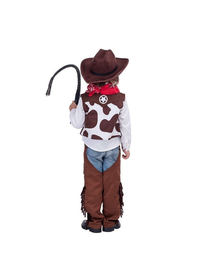 Cowboy Costume Cowboy Hat Deluxe Set For Kids Halloween Party Dress Up,Role Play And Cosplay (S(5 7Yr))