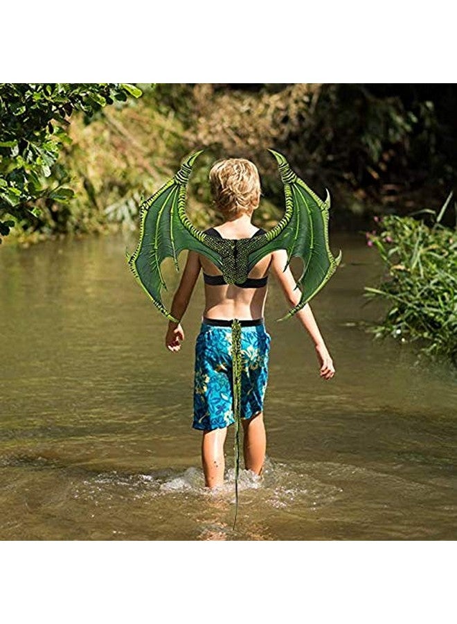 Halloween Dragon Costume Cosplay Carnival Wings Tail Accessory For Kids（Purple）