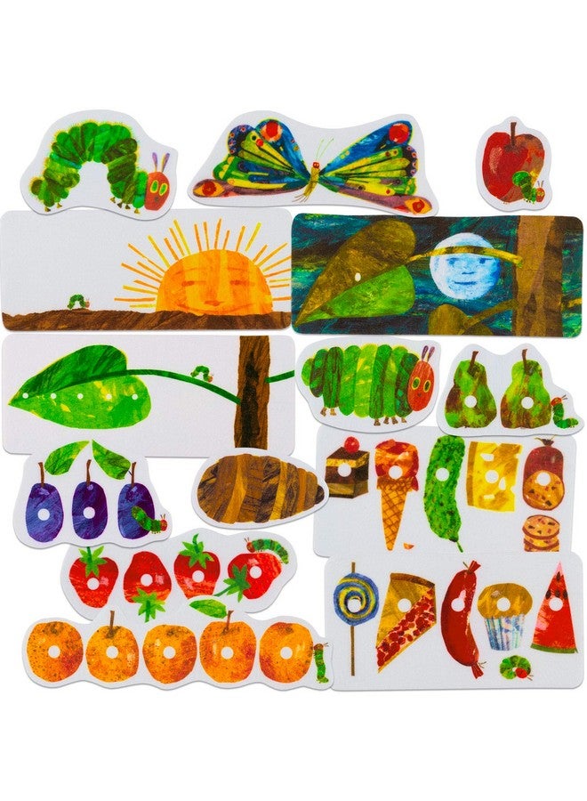 The Very Hungry Caterpillar Precut Flannel/Felt Board Figures For Toddlers, Kindergarteners, Interactive Teaching 14 Piece Set For Flannel Board Stories