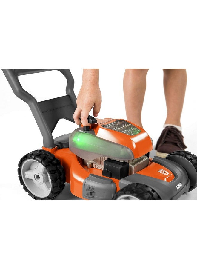 Toy Lawn Mower With Realistic Sounds And Light Up Engine, Toddler Lawn Mower Toy For Ages 2 And Up