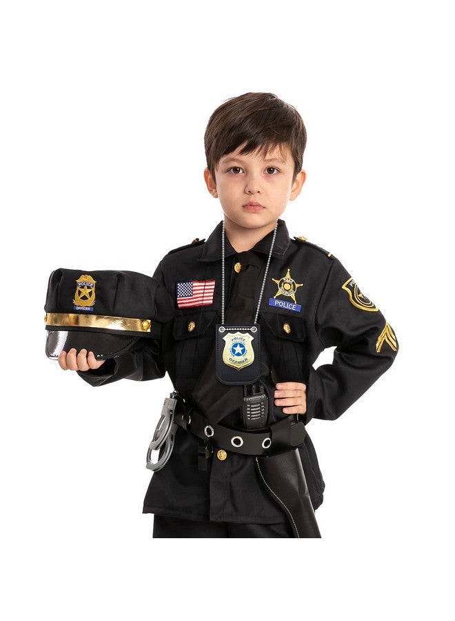 Halloween Police Pretend Play Gold And Silver Set For Dress Up Pretend Play, Detective Role Play Accessory