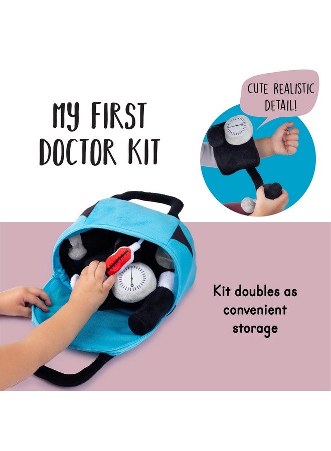 Talking Plush Toy Doctor Kit For Toddlers | Doctor Playset | Kid Doctor Set | Doctor Kit For Toddlers | Dr Kit | Includes Talking Blood Pressure Meter, Otoscope, Stethoscope, Thermometer & Syringe