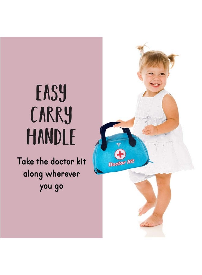 Talking Plush Toy Doctor Kit For Toddlers | Doctor Playset | Kid Doctor Set | Doctor Kit For Toddlers | Dr Kit | Includes Talking Blood Pressure Meter, Otoscope, Stethoscope, Thermometer & Syringe