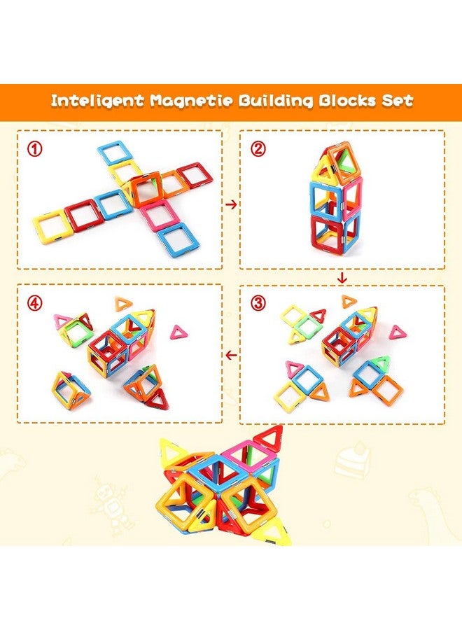 Upgraded Magnetic Blocks Tough Tiles Stem Toys For 3+ Year Old Boys And Girls Learning By Playing Games For Toddlers Kids, Compatible With Major Brands Building Blocks - Starter Set