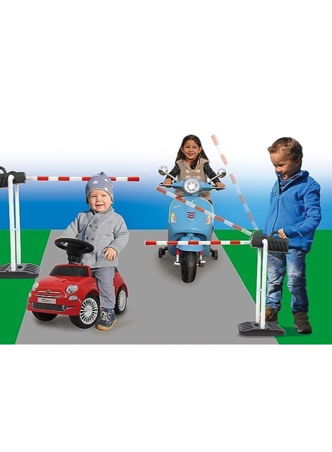 UKR Traffic Barrier Gate Parking Road Signs Toys Assembly Car Set Construction Warning Signs Parking Lot Pretend Play Cars Police Toys (Road Lifting Rod)