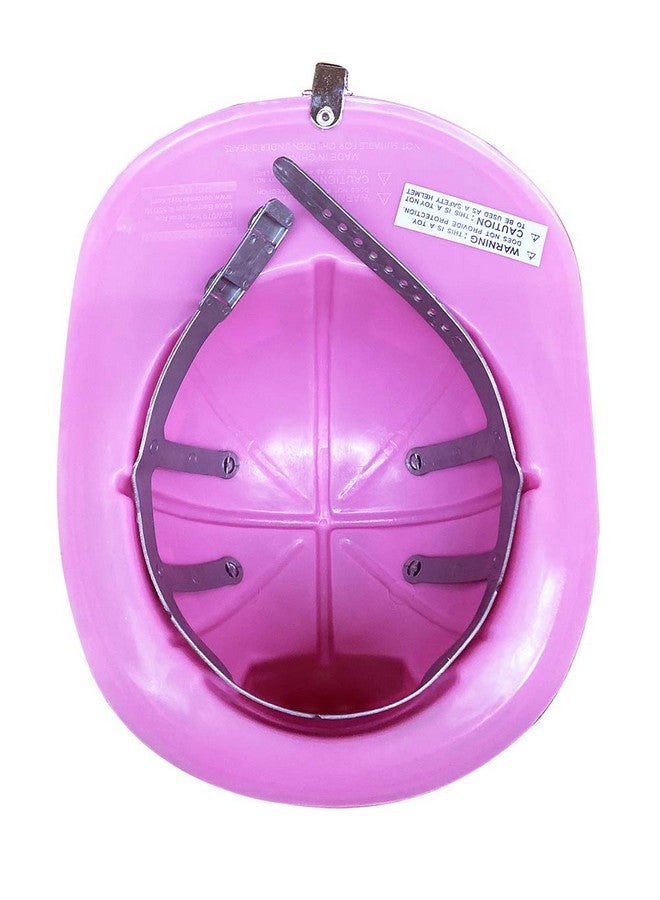 Fire Chief Helmet Pink Adjustable Youth Size