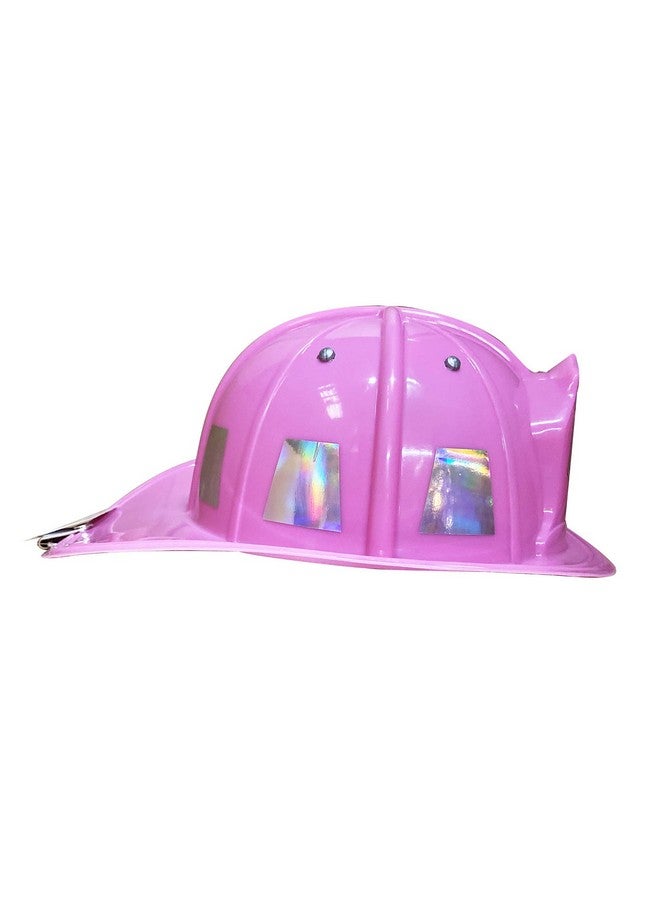 Fire Chief Helmet Pink Adjustable Youth Size