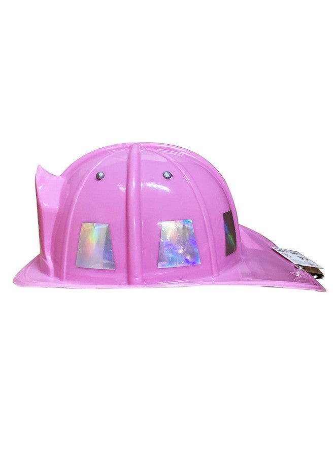 Fire Chief Helmet Pink Adjustable Youth Size