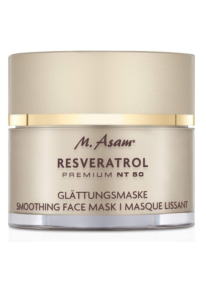Resveratrol Premium Nt50 Smoothing Face Mask - Anti-Aging Face Mask Skin Care With Concentrated Resveratrol & Hyaluronic Acid For Increased Radiance, Facial Care, 1.69 Fl Oz