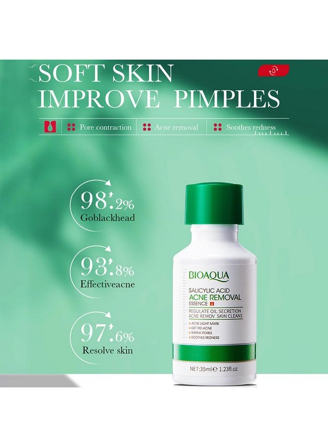 Salicylic Acid Acne Removal Essence Shrinks Pores Soothing Redness Fade Acne Marks 35Ml / 1.23Fl.Oz