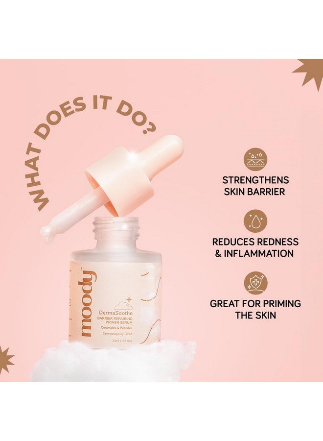 Derma Soothe Barrier Repairing Serum With Peptides & Ceramides Antiageing Serum Sensitive Skin Serum Serum For Combination Skin Suitable For All Skin Type 20 Ml