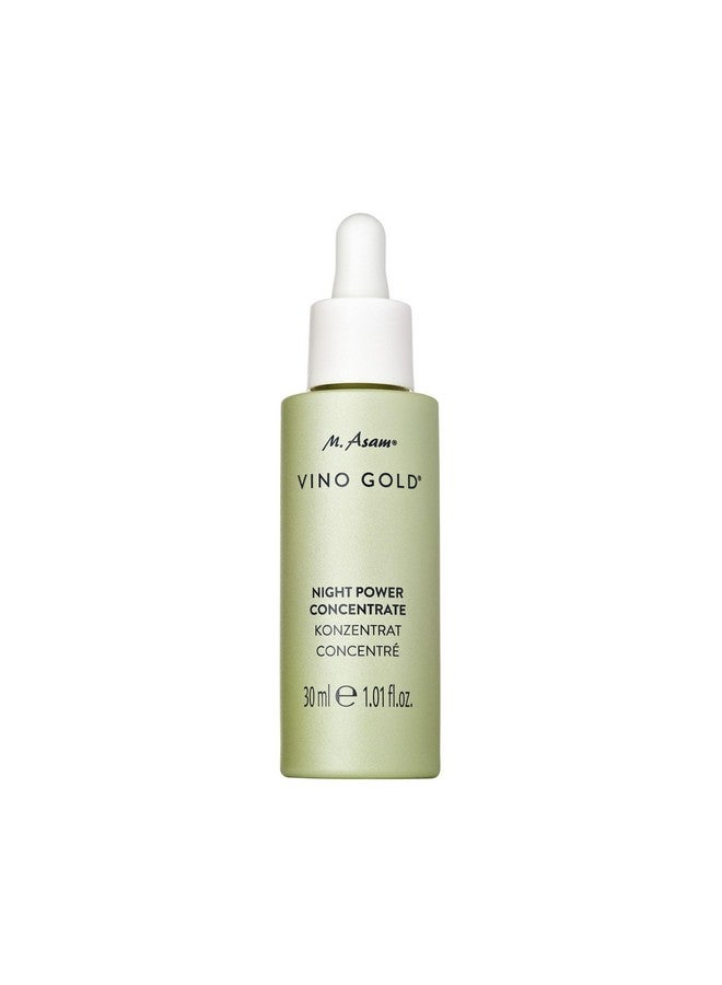 Vino Gold Power Night Concentrate (1.01 Fl Oz) - The Face Serum Supports The Skin Renewal Process & Stimulates Regeneration Overnight, With Resveratrol & Vitamin A, Vegan Facial Care