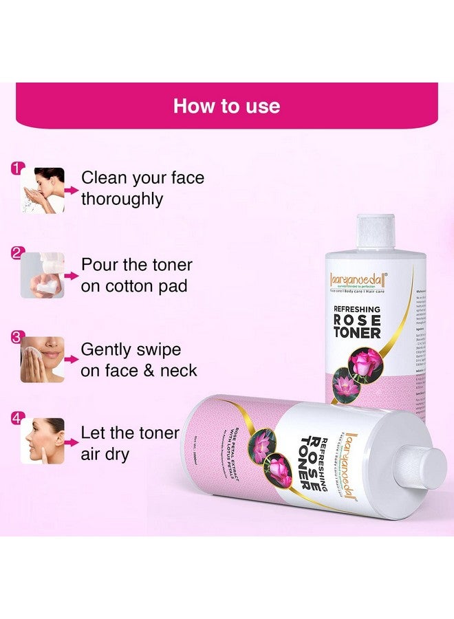 Face Rose Toner For Face Hydration, Oil Control & Cleanses Pores For Men And Women 1000 Ml
