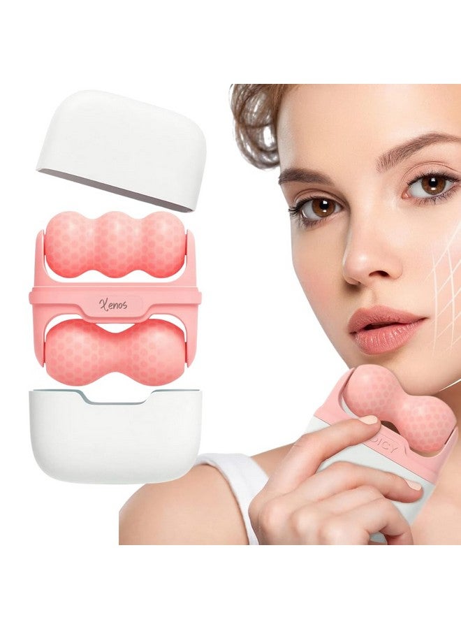 Ice Roller For Face And Eyes - 2 Roller Facial Skin Care Tools Cold Face Ice Roller Massager To Relief Puffiness, Migraine Pain, Wrinkle.