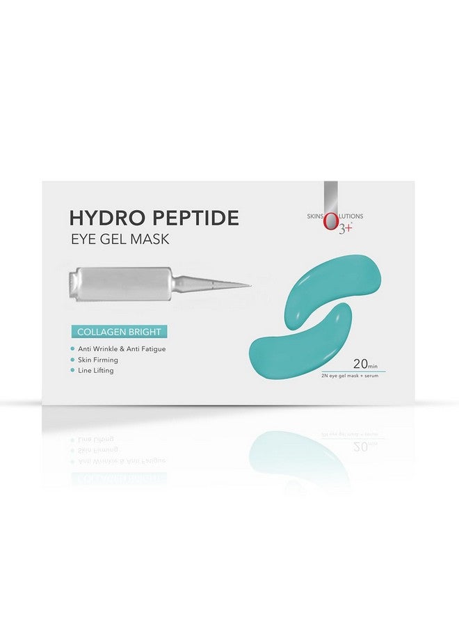 Hydro Peptide Eye Gel Mask | With Collagen & Hyaluronic Acid For Dark Circles 2 Ml (1 Pair Of Eye Gel Mask & Serum)