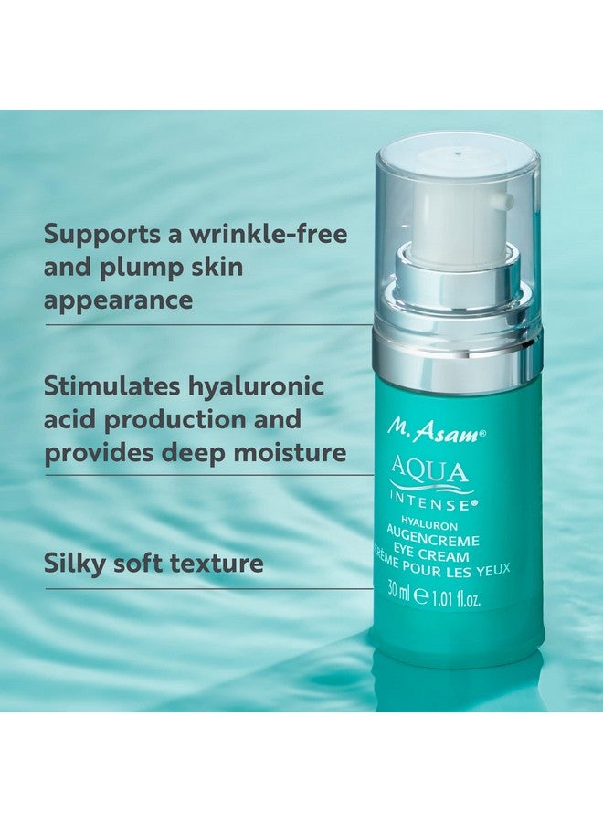 Aqua Intense Eye Cream - Gentle Yet Effective Under Eye Cream With Hyaluronic Acid, Targets Fine Lines & Wrinkles, Cushioning & Smoothing Effect, For All Skin Types, 1.01 Fl Oz