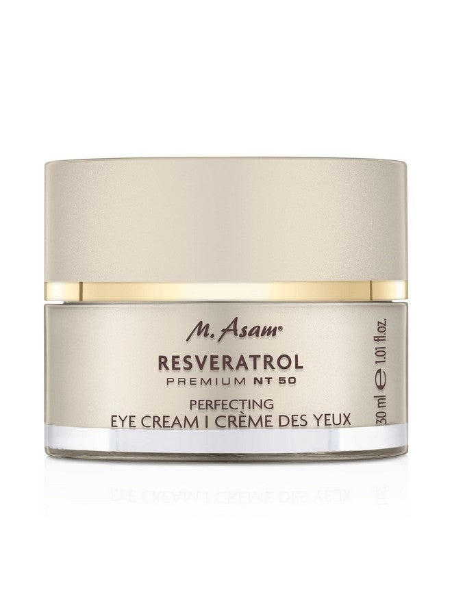 Resveratrol Premium Nt50 Perfecting Eye Cream - Anti-Aging Under Eye Cream With Resveratrol & Hyaluronic Acid To Smooth Wrinkles & Fine Lines, Vegan Formula, 1.01 Fl Oz