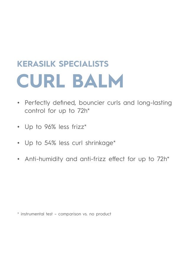 Kerasilk Curl Balm | Creates Defined & Bouncy Curls | Enhances Curly Hair'S Natural Texture | Frizz-Protection & Anti Humidity Effect | For All Curly Hair Types | 50Ml