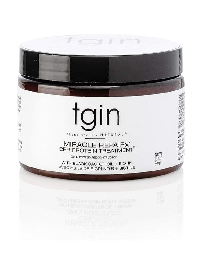 tgin Miracle Repairx Curl Protein Reconstructor Healthy Scalp - Strengthening Shampoo for Natural Hair - Dry Hair - Textured Hair - Curly Hair - Damaged Hair